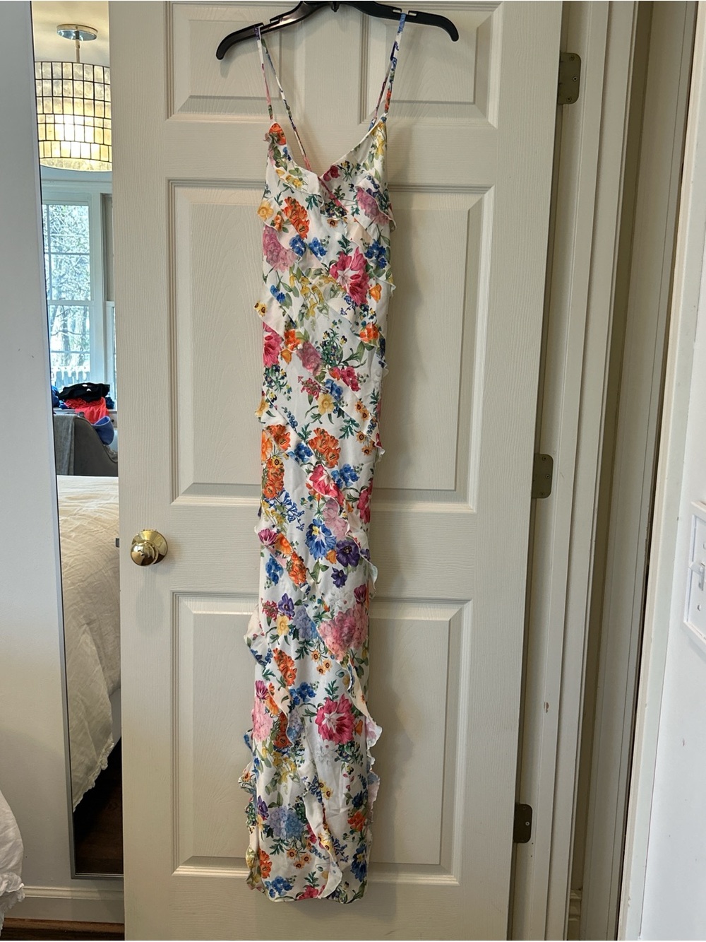 Show Me Your MuMu White Floral-Print Slip Dress